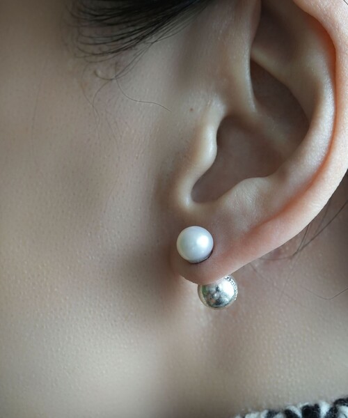 in mood(インムード)の「<in mood>PRL BALL ピアス(ピアス(両耳用)・レディース・ホワイト・FREE)」の10枚目の写真