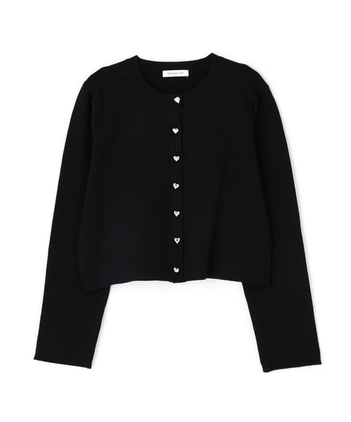 ◇ハートボタンニットジャケット（カーディガン/ボレロ）｜NATURAL