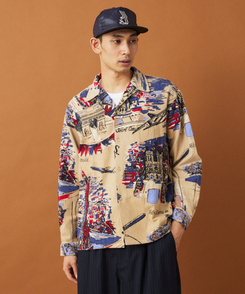 BINDU / ビンドゥー 別注 フランネル パターン シャツ パリ BINDU