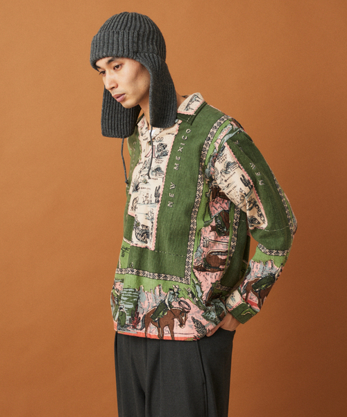 BINDU / ビンドゥー 別注 フランネル パターン シャツ（シャツ