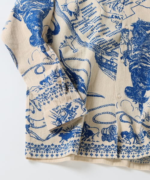 BINDU / ビンドゥー 別注 フランネル パターン シャツ（シャツ