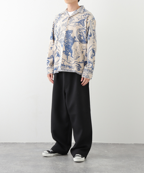 BINDU / ビンドゥー 別注 フランネル パターン シャツ　パリ BINDU（ビンドゥー） シャツ 別注 フランネル パターン シャツ メンズ