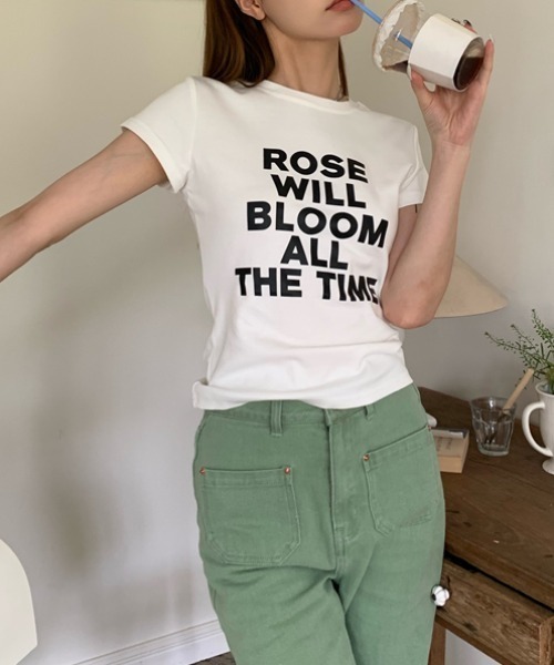 メッセージロゴコンパクトフィットTシャツ（Tシャツ/カットソー