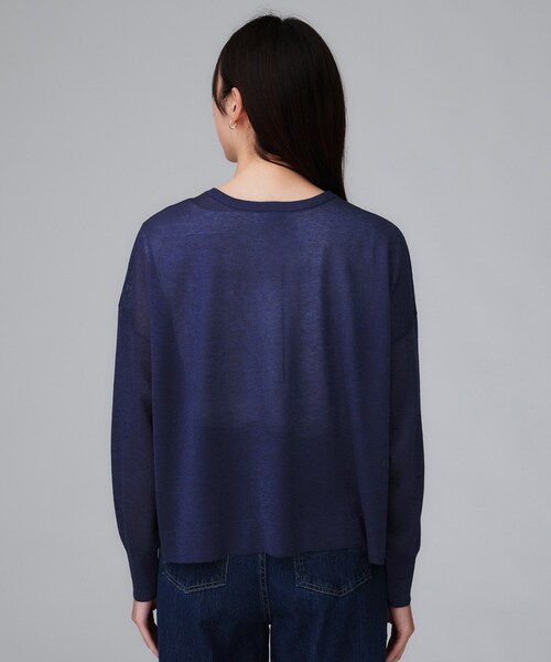 セール】【前後2WAY/アンサンブル可/ゆったり】シアーカーディガン