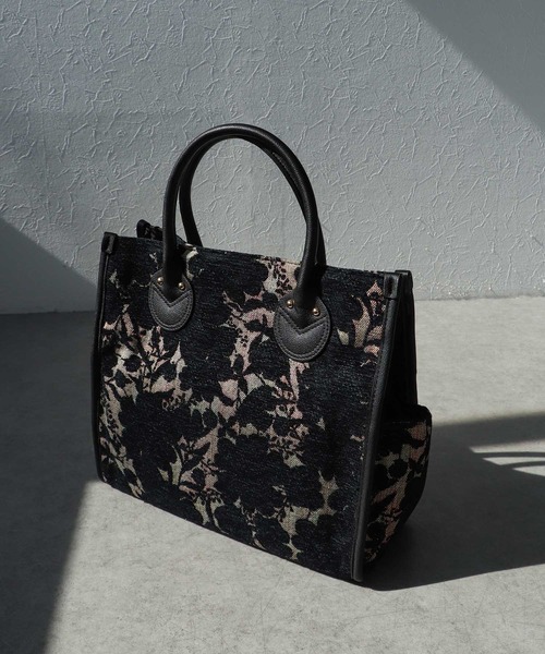 Cepica（セピカ）の「ジャガードスクエアトート（トートバッグ・レディース・ブラック/ホワイト・FREE）」の2枚目の写真