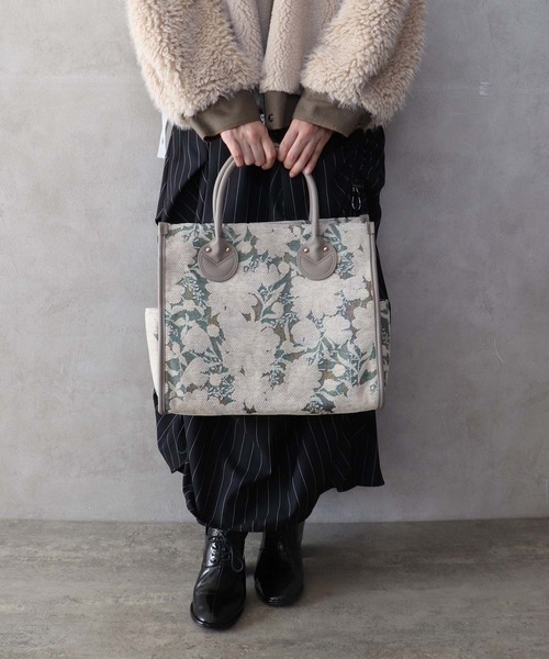 Cepica（セピカ）の「ジャガードスクエアトート（トートバッグ・レディース・ブラック/ホワイト・FREE）」の6枚目の写真