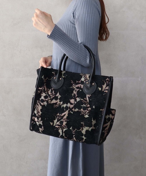 Cepica（セピカ）の「ジャガードスクエアトート（トートバッグ・レディース・ブラック/ホワイト・FREE）」の9枚目の写真