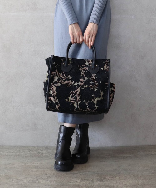 Cepica（セピカ）の「ジャガードスクエアトート（トートバッグ・レディース・ブラック/ホワイト・FREE）」の10枚目の写真