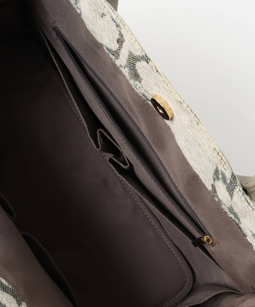 Cepica（セピカ）の「ジャガードスクエアトート（トートバッグ・レディース・ブラック/ホワイト・FREE）」の16枚目の写真