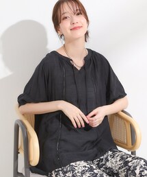 DRESKIP | 【S-LL/2点セット】リボン使いがアクセント はしごレースブラウス＋タンクトップ(その他トップス)