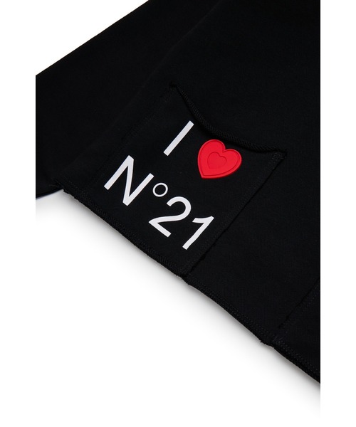 N°21(ヌメロ ヴェントゥーノ)の「キッズ ハーフジップスウェット N°21(スウェット・キッズ・ブラック・4Y/14Y/8Y/6Y/12Y/10Y)」の4枚目の写真