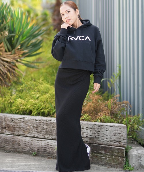 2019最新ルーカRVCAWOMENSベビーファーボアパーカブラック S RVCA ルーカ アウター 冬 メンズ レディース 大きいサイズ ファー