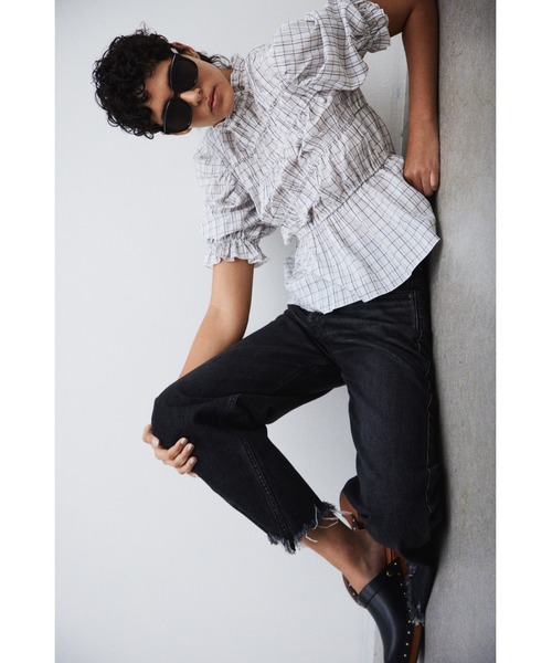 Mila Owen（ミラオーウェン）の「ウェリントンセルフレームサングラス（サングラス・レディース・ブラック・F）」の9枚目の写真