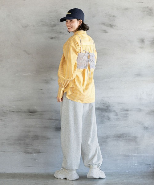 niko and...(ニコアンド)の「スウェットバレルパンツ(スウェットパンツ・レディース・ライトグレー/グレー/ブラック・FREE)」の6枚目の写真