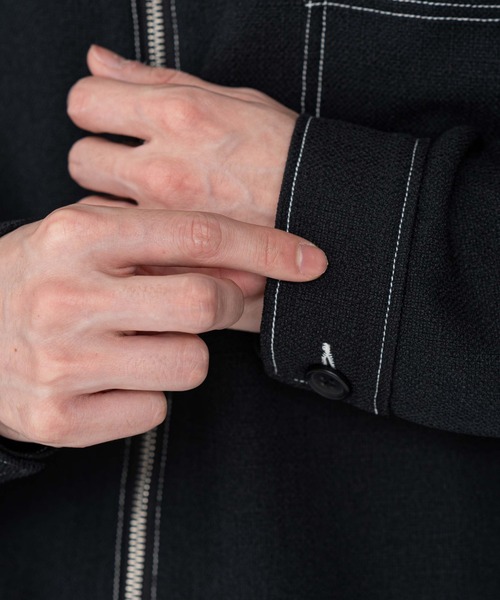 BROWNY（ブラウニー）の「BROWNY/カラーステッチシャツジャケット（シャツ/ブラウス・メンズ・ブルー系その他/ブラウン/ブラック・MEDIUM/LARGE）」の9枚目の写真