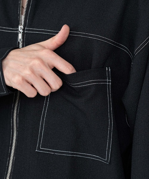 BROWNY（ブラウニー）の「BROWNY/カラーステッチシャツジャケット（シャツ/ブラウス・メンズ・ブルー系その他/ブラウン/ブラック・MEDIUM/LARGE）」の10枚目の写真