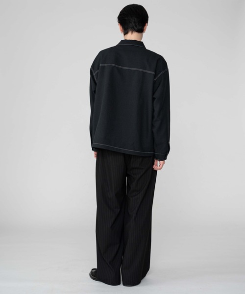 セール】BROWNY/【25年秋冬新作】カラーステッチシャツジャケット