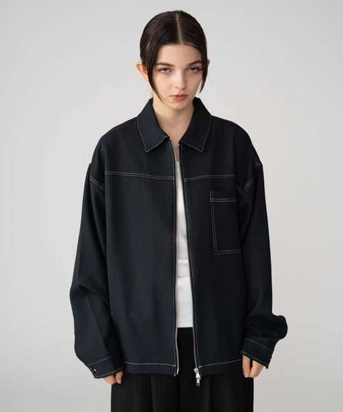 セール】BROWNY/【25年秋冬新作】カラーステッチシャツジャケット