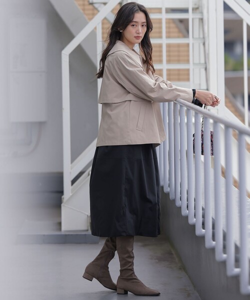 セール】バルーンドッキングワンピース（ワンピース）｜組曲