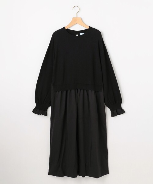 セール】バルーンドッキングワンピース（ワンピース）｜組曲