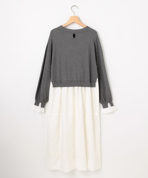 セール】バルーンドッキングワンピース（ワンピース）｜組曲