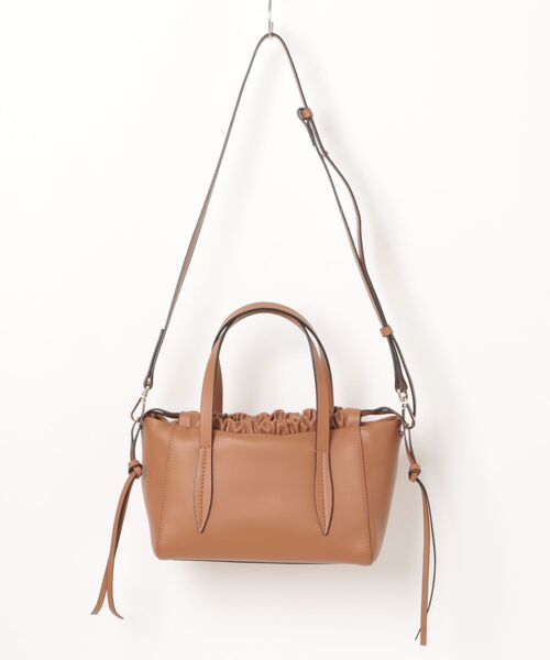 LORISTELLA（ロリステッラ）の「【LORISTELLA】スモールサイズレザーハンドバッグ(Q56466)（ハンドバッグ・レディース・ブラック/ブラウン・ALL）」の3枚目の写真