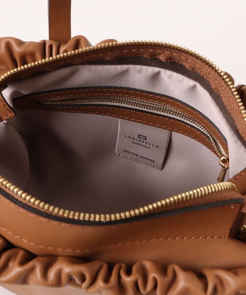 LORISTELLA（ロリステッラ）の「【LORISTELLA】スモールサイズレザーハンドバッグ(Q56466)（ハンドバッグ・レディース・ブラック/ブラウン・ALL）」の5枚目の写真