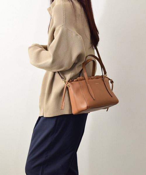 LORISTELLA（ロリステッラ）の「【LORISTELLA】スモールサイズレザーハンドバッグ(Q56466)（ハンドバッグ・レディース・ブラック/ブラウン・ALL）」の9枚目の写真