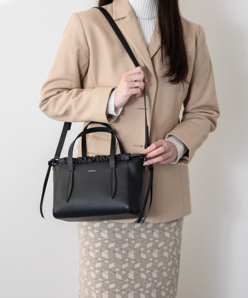 LORISTELLA（ロリステッラ）の「【LORISTELLA】スモールサイズレザーハンドバッグ(Q56466)（ハンドバッグ・レディース・ブラック/ブラウン・ALL）」の11枚目の写真