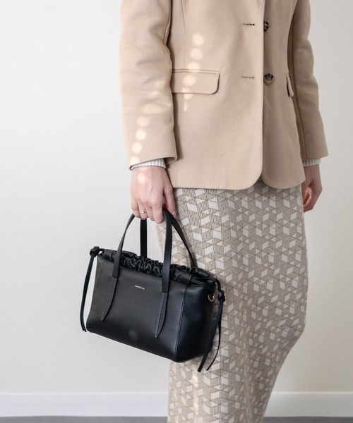 LORISTELLA（ロリステッラ）の「【LORISTELLA】スモールサイズレザーハンドバッグ(Q56466)（ハンドバッグ・レディース・ブラック/ブラウン・ALL）」の12枚目の写真