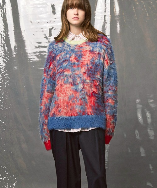 【値下げ交渉OK】LIDNM セーター　ニット　JACQUARD KNIT GEOMETRIC JACQUARD-KNIT JUMPER ジオメトリックジャカード