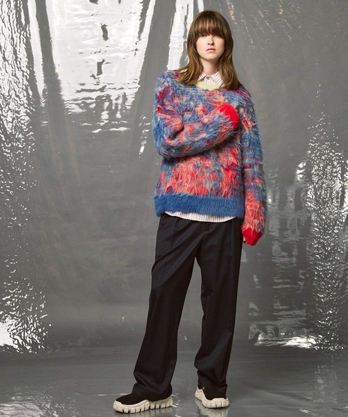 MAISON SPECIAL（メゾンスペシャル）の「《UNISEX》7G Shaggy Jacquard
