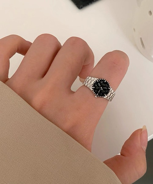 shopnikoniko（ショップニコニコ）の「ウォッチデザイン シルバーリング（リング・レディース・シルバー・フリー）」の6枚目の写真