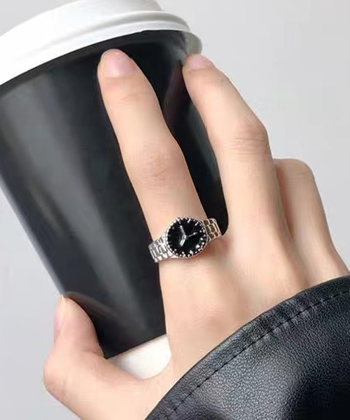 shopnikoniko（ショップニコニコ）の「ウォッチデザイン シルバーリング（リング・レディース・シルバー・フリー）」の8枚目の写真