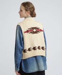 《直営店限定》PATTERN KINT VEST/パターンニットベスト