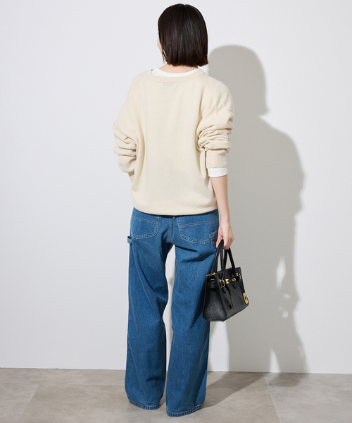 SLOBE IENA（スローブイエナ）の「echecs ヘンリープルオーバー（ニット/セーター・レディース・グレー/ピンク/アイボリー・FREE）」の11枚目の写真