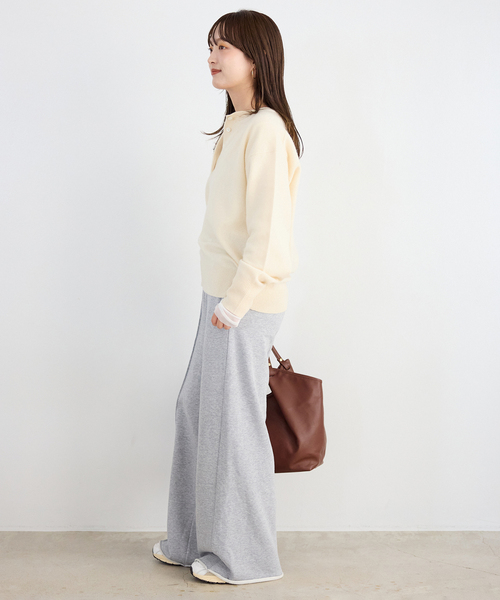 SLOBE IENA（スローブイエナ）の「echecs ヘンリープルオーバー（ニット/セーター・レディース・グレー/ピンク/アイボリー・FREE）」の16枚目の写真