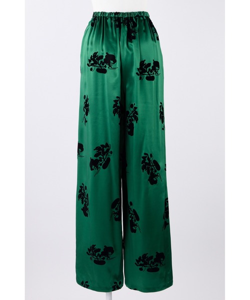 ENFOLD（エンフォルド）の「Bonsai ワイドトラウザー（その他パンツ・レディース・グリーン・38/36）」の3枚目の写真