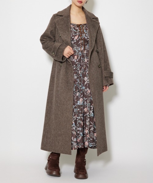 2025AW】ダブルカラーシェイプドチェスターコート 秋服 冬服