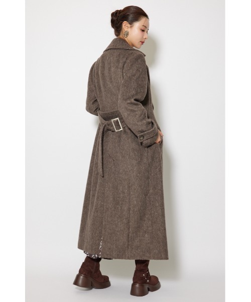 rienda（リエンダ）の「ダブルカラーシェイプドチェスターコート 秋服 冬服（チェスターコート・レディース・ブルー/ブラウン/ブラック・SMALL/MEDIUM）」の13枚目の写真