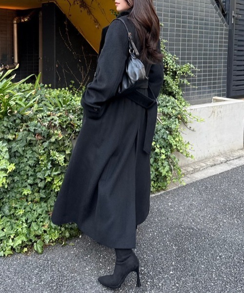 ダブルカラーシェイプドチェスターコート 秋服 冬服（チェスターコート