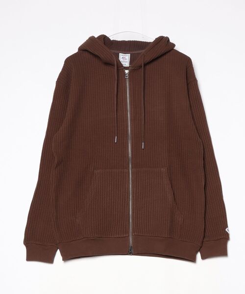 JEMORGAN(ジェーイーモーガン)の「【JEMORGAN / ジェーイーモーガン】ビッグワッフル Wジップパーカー / ユニセックス(パーカー・メンズ・ブラウン/杢グレー/ネイビー/オートミール/ブラック・X-LARGE/LARGE/MEDIUM)」の14枚目の写真