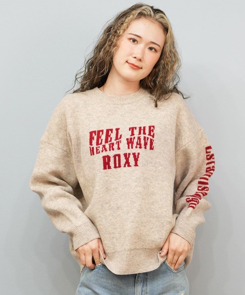 ROXY（ロキシー）の「ROXY/ロキシー セーター ニット RSR254603T（ニット/セーター・レディース・ヘザーグレー/ブラック/ライトブルー・L/M）」の3枚目の写真