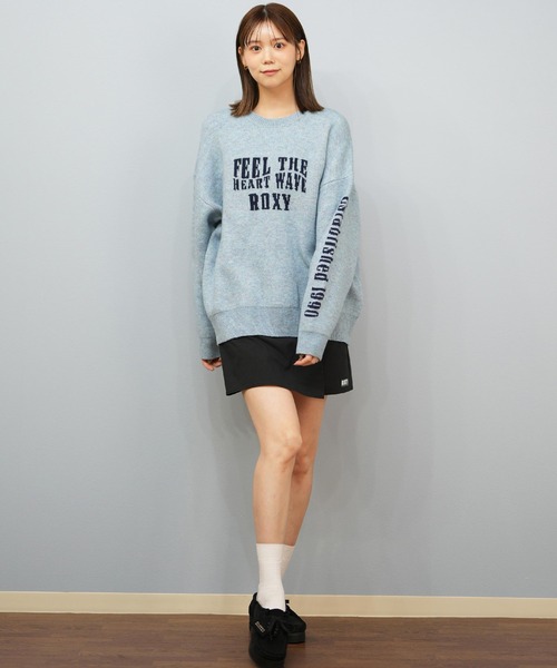 ROXY（ロキシー）の「ROXY/ロキシー セーター ニット RSR254603T（ニット/セーター・レディース・ヘザーグレー/ブラック/ライトブルー・L/M）」の17枚目の写真
