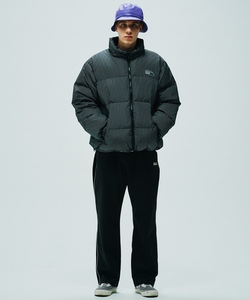 FIRST DOWN（ファーストダウン）の「FIRST DOWN/ファーストダウン GRARH CHECK BUBBLE DOWN JACKET/グラフチェックバブルダウンジャケット/2WAYリバーシブル/レディース メンズ（ダウンジャケット/コート・メンズ・ブラック/ホワイト・M/L/XL）」の8枚目の写真
