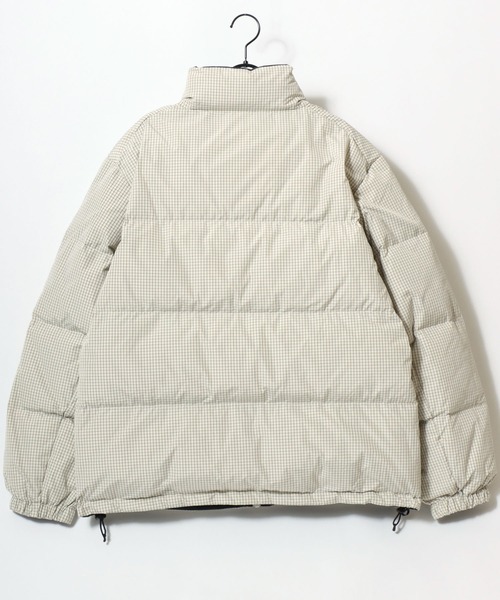FIRST DOWN（ファーストダウン）の「FIRST DOWN/ファーストダウン GRARH CHECK BUBBLE DOWN JACKET/グラフチェックバブルダウンジャケット/2WAYリバーシブル/レディース メンズ（ダウンジャケット/コート・メンズ・ブラック/ホワイト・M/L/XL）」の10枚目の写真