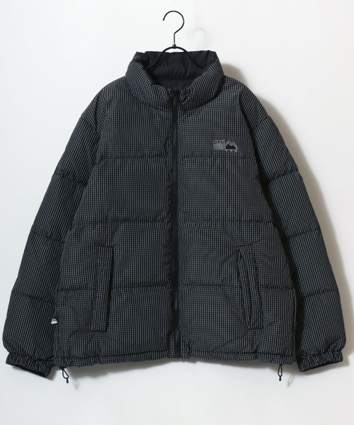 FIRST DOWN（ファーストダウン）の「FIRST DOWN/ファーストダウン GRARH CHECK BUBBLE DOWN JACKET/グラフチェックバブルダウンジャケット/2WAYリバーシブル/レディース メンズ（ダウンジャケット/コート・メンズ・ブラック/ホワイト・M/L/XL）」の11枚目の写真