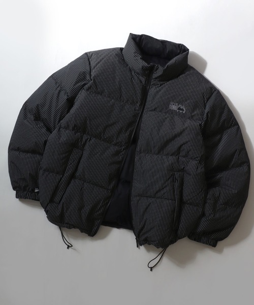 FIRST DOWN（ファーストダウン）の「FIRST DOWN/ファーストダウン GRARH CHECK BUBBLE DOWN JACKET/グラフチェックバブルダウンジャケット/2WAYリバーシブル/レディース メンズ（ダウンジャケット/コート・メンズ・ブラック/ホワイト・M/L/XL）」の16枚目の写真