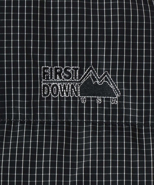 FIRST DOWN（ファーストダウン）の「FIRST DOWN/ファーストダウン GRARH CHECK BUBBLE DOWN JACKET/グラフチェックバブルダウンジャケット/2WAYリバーシブル/レディース メンズ（ダウンジャケット/コート・メンズ・ブラック/ホワイト・M/L/XL）」の18枚目の写真