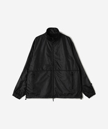 MKポンチョ フード付き フロントジップL/XL ブラックホワイト MKポンチョ フード付き フロントジップL/XL ブラックホワイト